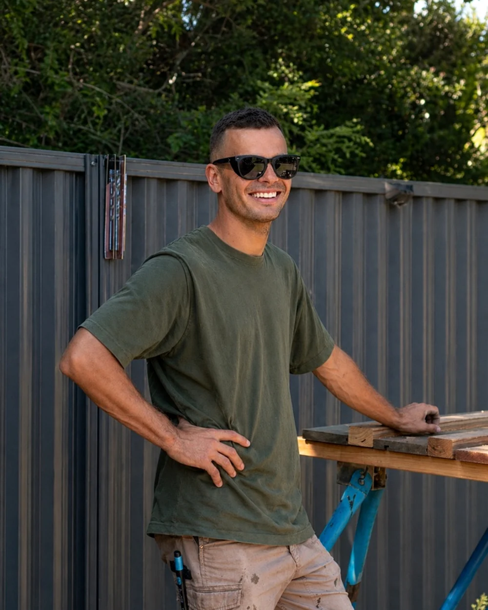Harry Kessas, carpenter and owner of White Sand Carpentry